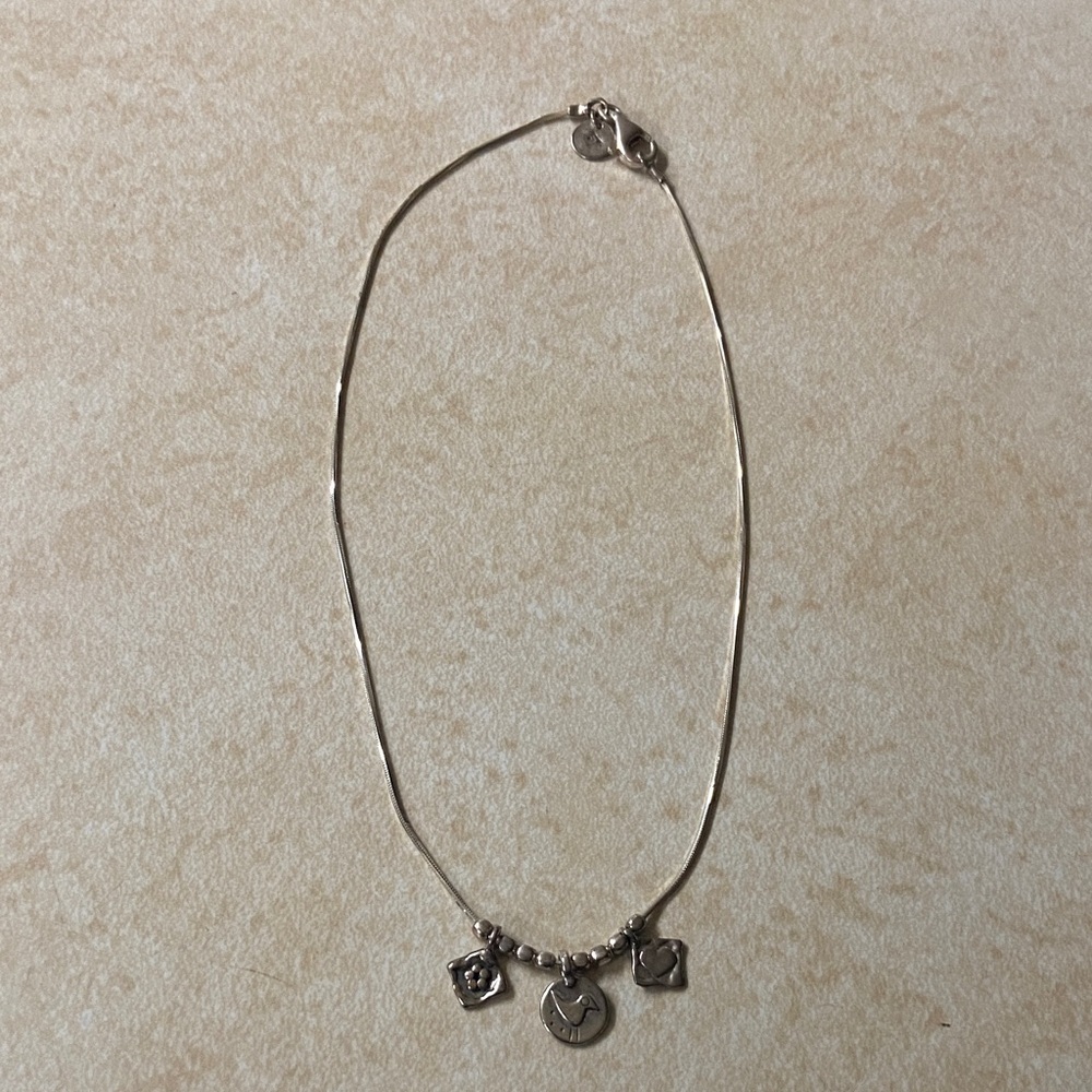 Silpada 3charm necklace